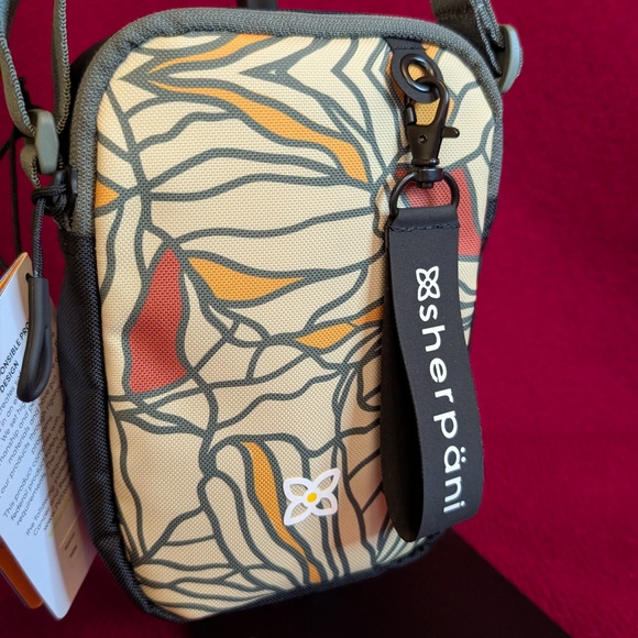Sherpani Crossbody Bag in Multicolor Abstract Design - Picture 1 of 3